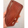 Leather Sheath Brown Leather Knife Sheath Pancake Fixed Blade Knife
