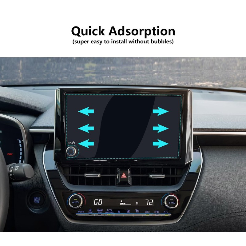 2026 Corolla Tempered Glass Screen Protector For 2023-2025 2026 Toyota