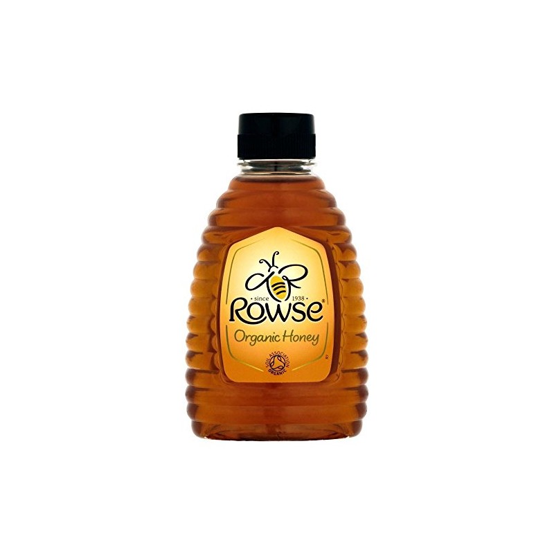 Rowse Organic Clear Honey Squeezy (340g) - Pack of 2