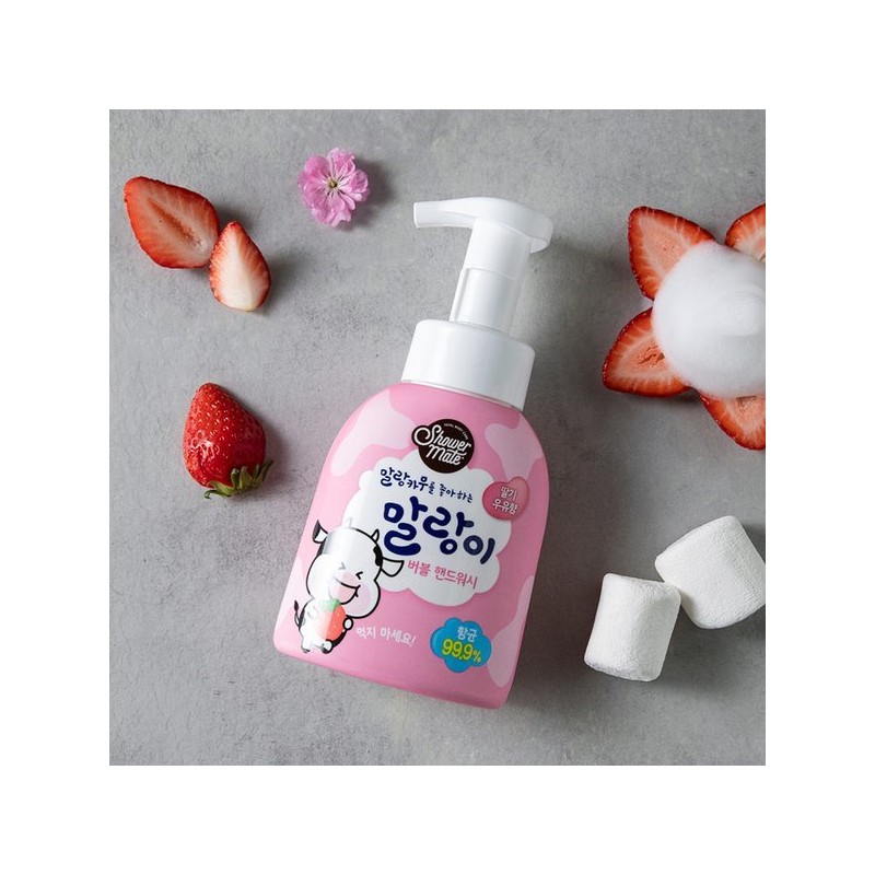 Shower Mate 샤워메이트 말랑카우 버블 핸드워시 딸기우유향 Shower Mate Malang