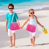 EDLMKM 2 Pcs Large Mesh Beach Bag for Toys Sand