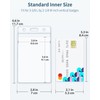 Uniclife 6 Pack Vertical ID Card Badge Holder Waterproof Clear