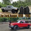 FIOQE Black Oxford Fabric Seat Protectors for Ford Ranger 1998