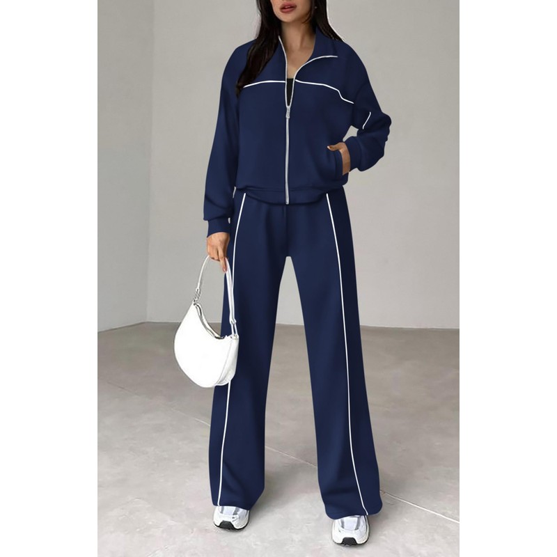 BTFBM Women's Two Piece Tracksuit Fall 2025 Long Sleeve Zip