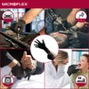 Microflex MK-296-XXL-Box Midknight Exam Gloves, PF Nitrile, Textured, Black, XXL