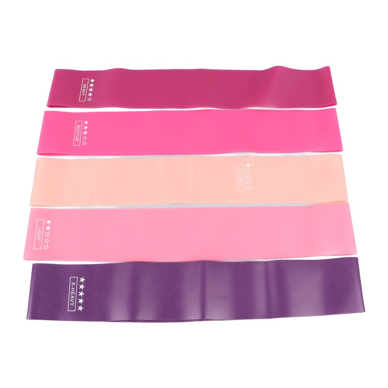 5pcs Resistance Bands Multipurpose Slip Resistance Latex Elastic Exercise Bands