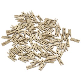 300 Pinzas de Madera para Ropa, Pinzas para Ropa, Clips de Fotos Decoración de Pared, Mini Pinzas de Madera para Papel de Fotos, Oficina, Hogar, Arte