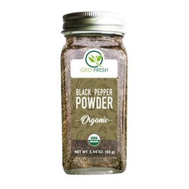Geo-Fresh Organic Black Pepper Powder 1.94 OZ. (55g)
