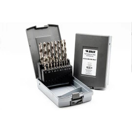 BaerCoil BAER HSSG Spiral Drill Bit Set (0.5 mm Rending) 1-10 mm - DIN 338 - Twist Drill Set - Drill Bit for Steel - Drill Set Steel - Drill Set
