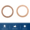 sourcing map Car Engine Copper Sealing Rings Seal Copper Sealing