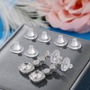 Earring Backs Rubber,100 PCS Soft Clear Earring Backs for Studs,Hypoallergenic