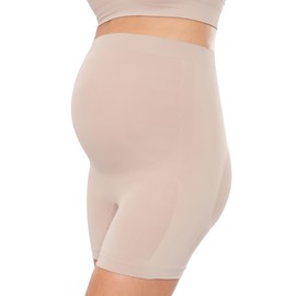 pliē Women's Pregnancy Bermudas, Comfortable Fit, Improves Posture And Gives Lumbar Support, Base, Medium