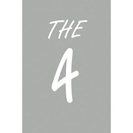 THE NUMBER 4: NUMBER BLOCKS NOTEBOOK CONFETTI WRITING JOURNAL DIARY PLANNER GIFTS FOR KIDS GIRLS