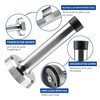 Misuyue Wall Door Stop, Stainless Steel, 15 cm, Wall Mounted