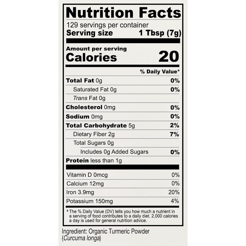 Anthony's Organic Turmeric Root Powder, 2 lb, Curcumin Powder, Gluten