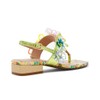 Betsey Johnson Women's Jaydda Flat Sandal, Yellow Multi, 8.5