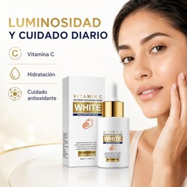 Yazskin Srum Facial de Vitamina C 30ml - Suero Iluminador Antioxidante con Efecto 10X - Unifica el Tono, Difumina Manchas e Hidrata - Todo Tipo de... 