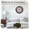 VIKMARI 30 cm Vintage Wall Clock, Large Retro Brown Wall