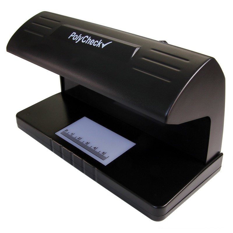 PolyCheck 2-in-1 UV Counterfeit Money Detector with 2 Spare DuraBulb