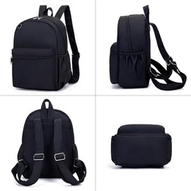 YiXiamo Cute Buckle Mini Tiny Small Pack Bag Backpack For Grils Children And Adult (black)