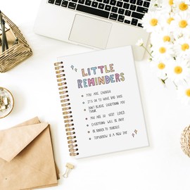 Wheatwin Inspirational Motivational Gifts for Women Girls Students Teachers, Little Reminders Notebook Journal, Mental Health Journal, Employee Appreciation Gifts 5.5x8.3