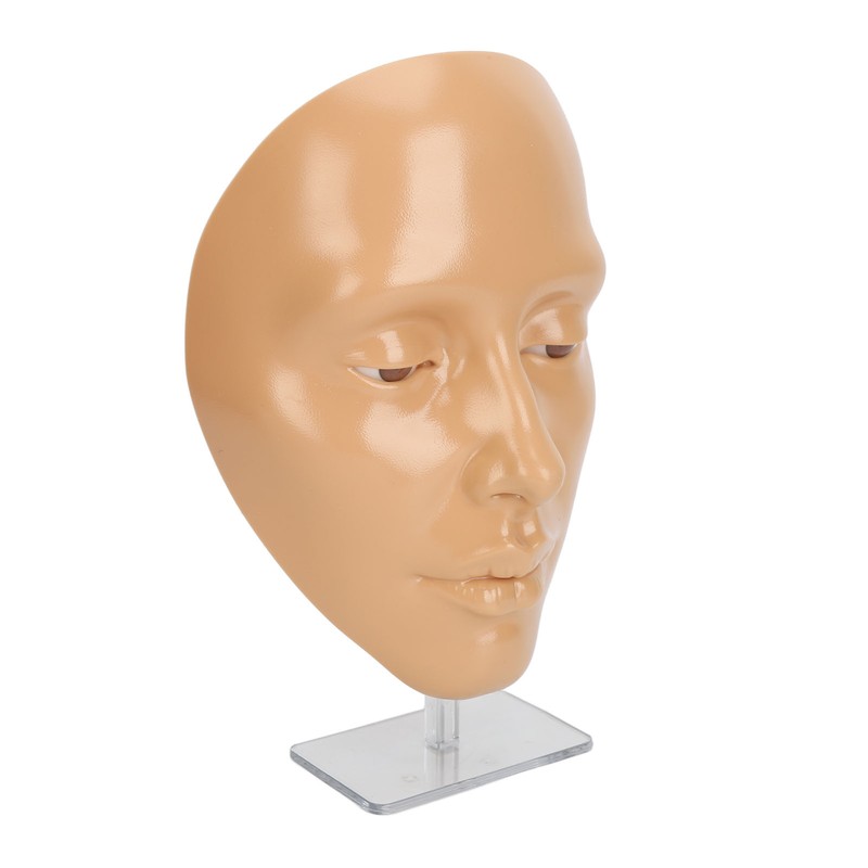 Makeup Practice Face Board 5D Silicone Mannequin Face for Eyes