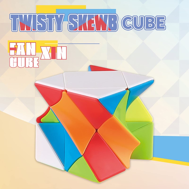 YUNTENG Cube Twist 3x3 Stickerelss Speed Cube Vivid Color Magic