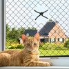 Cat Netting, Balcony Netting for Pets,Steel Wire Reinforced Balcony Screen