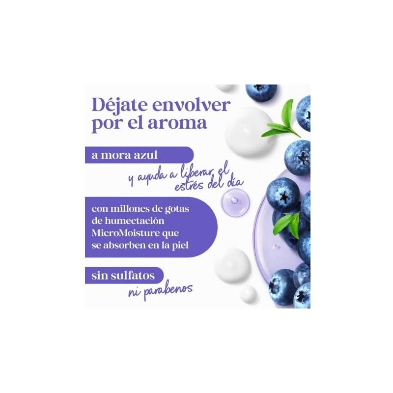 Dove Body Wash Mora Azul Blueberry Moon Milk 905