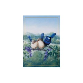 Maxwell & Williams Birds of Australia KC 10yr Anniversary Tea Towel 50x70cm Splendid Fairy Wren