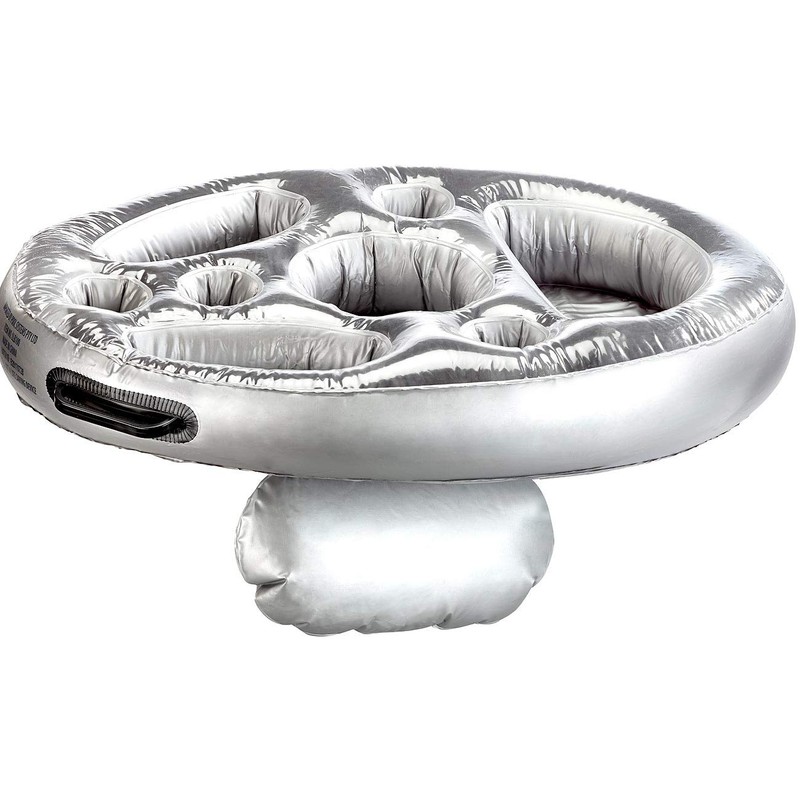 infactory Pool Bar: Floating 2-in-1 Drink and Snack Holder, Inflatable
