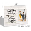 To Dad Photo Frame - I'm His Fishing Buddy, Wooden