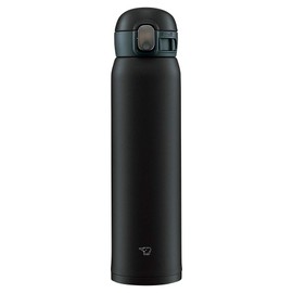 Zojirushi SM-WA60-BA Water Bottle, One-Touch Stainless Steel Mug, Seamless, 20.3 fl oz (0.60 L), Black