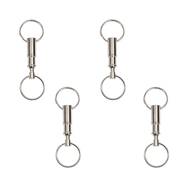 EDOBLUE 4 Pack Quick Release Detachable Pull Apart Keychain Pull-Apart