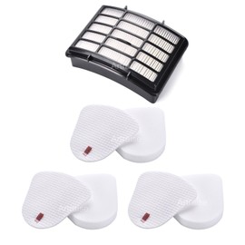 Artraise 1+3 Pack Filters for Shark Vacuum Filter Replacement, fit Navigator Lift Away NV350 NV351 NV352 NV355 NV356E NV360 NV370 UV440 UV490 UV540 CU500 Cleaner, Compare to Parts XFF350 & XHF350