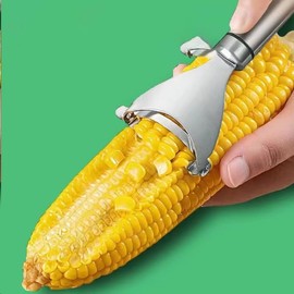 Corn Peeler Stainless Stee Corn Cob Stripper Tool Corn Thresher from The Cob, Removes Corn Kernels from Corn Cobs in Seconds, Kitchen Gadget