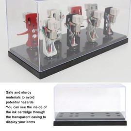 Fockety Headshell Cartridge Keeper Phono Shell Case, Clear Record Player Holder for Rekordbox Needles, Phonograph Turntable Cartridge Keeper Box Compatible with Universal Head