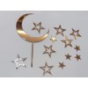 Juego de 15 decoraciones de acrílico para tartas de luna