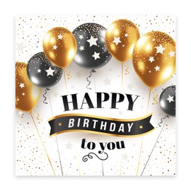Handarbeit - Lieblingsladen 1 Elegant Birthday Card 14.8 x 14.8 cm with White Envelope