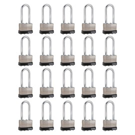 Same keyed Laminated Steel Padlock 1-3/4"(45mm) Long Shackle, High Security, High Precision Padlock (20)