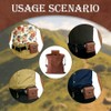 YXNIDNAJWINGO Collapsible Foraging Bag – Waxed Canvas Mushroom & Berry