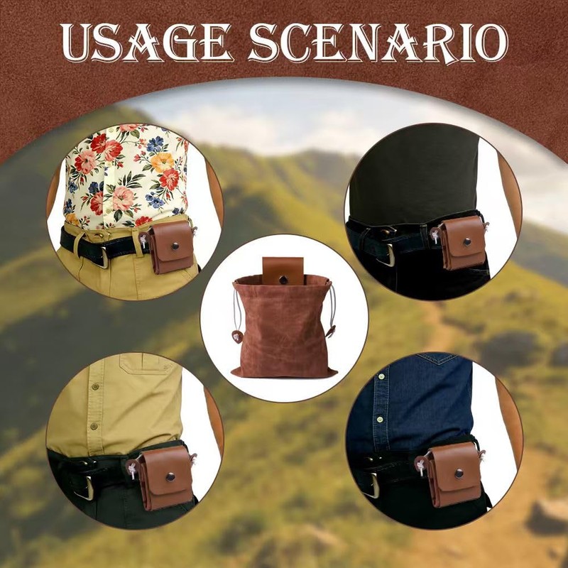 YXNIDNAJWINGO Collapsible Foraging Bag – Waxed Canvas Mushroom & Berry
