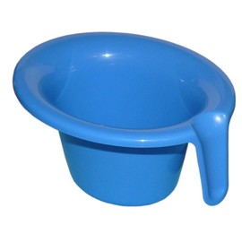 Kabea Windelfrei Starter Set Micro 6 Pieces with Abhato Storage Pots 2 Pot Covers and Non-Slip Rubber (Blue Polypropylene Potty))