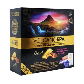 La Palm Volcano Spa Pedicure 5-Step in A Box Kit - Difference Scents to Choose - Gold