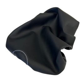 Honda Giorno (AF77) Special Design Seat Cover, Strong Rubber Type, Made in Japan (Thick Fabric) [Fabric Color: Black/White Stitching] Cover Type CHRIS-HCR5613-C10S20