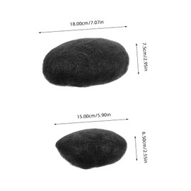 Vaguelly 2 pcs Updo Hair Decorative Hair Bun Extensions for Women Soft Comfortable for Chignons for Weddings Parties and Daily Wear