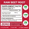 Beetroot Capsules, Beetroot Supplement 1300mg, Nitric Oxide Boost, Natural Beet