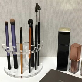 화장용 볼펜정리 아크릴 펜꽂이 연필수납 Acrylic Pen Holder for Makeup with Ballpoint Pen Organizer and Pencil Storage