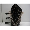 metaldevastation.com LEATHER SPIKED ARMBAND. BLACK METAL ....(MDLA0071) - LEFT