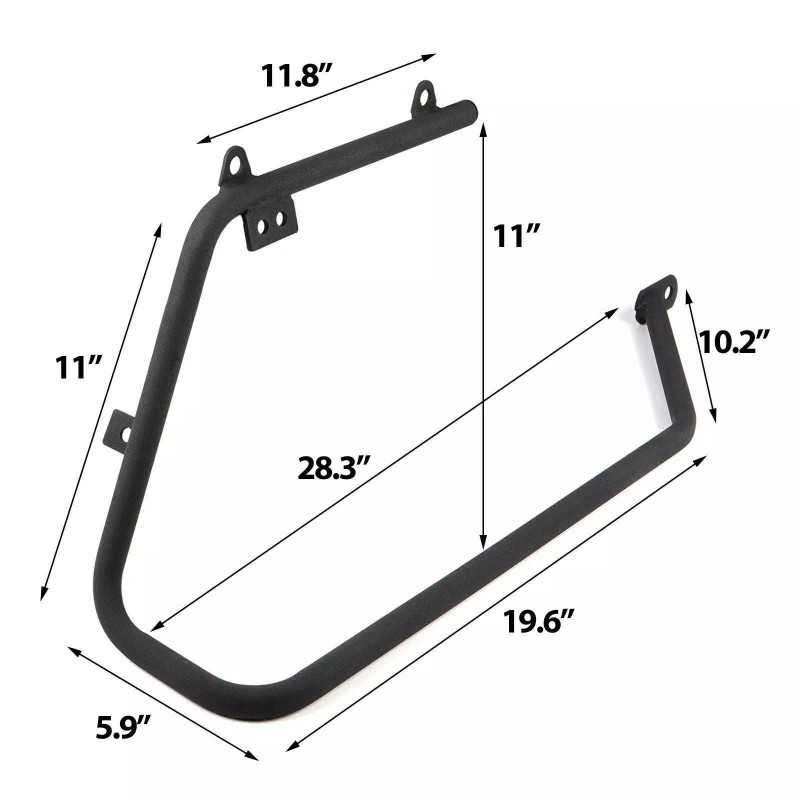 ZXMT Sportster Saddlebag Conversion Brackets for Harley Touring hard bags